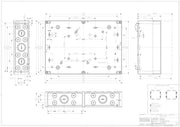 Contenitore trasparente, grado di protezione IP66, resistenza alla shock IK07, classe di protezione II, tensione di ingresso 690V AC, tensione di isolamento nominale 1000V DC, libero da halogeni, 10651201