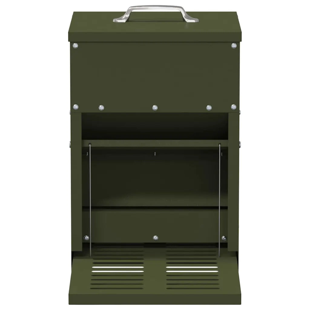 Mangiatore a Pedale per Pollo Verde oliva 25 x 42 x 40 cm CFW9367111
