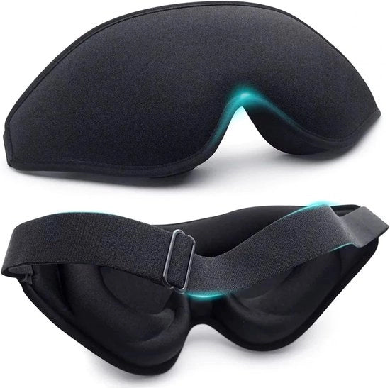 Pacchetto da 2 pezzi di maschere per gli occhi per dormire 3D, maschere per gli occhi per dormire 3D completamente oscuranti, maschere per gli occhi soffici e respiranti per uomini e donne, maschere per gli occhi rilassanti per la notte con pressione zero