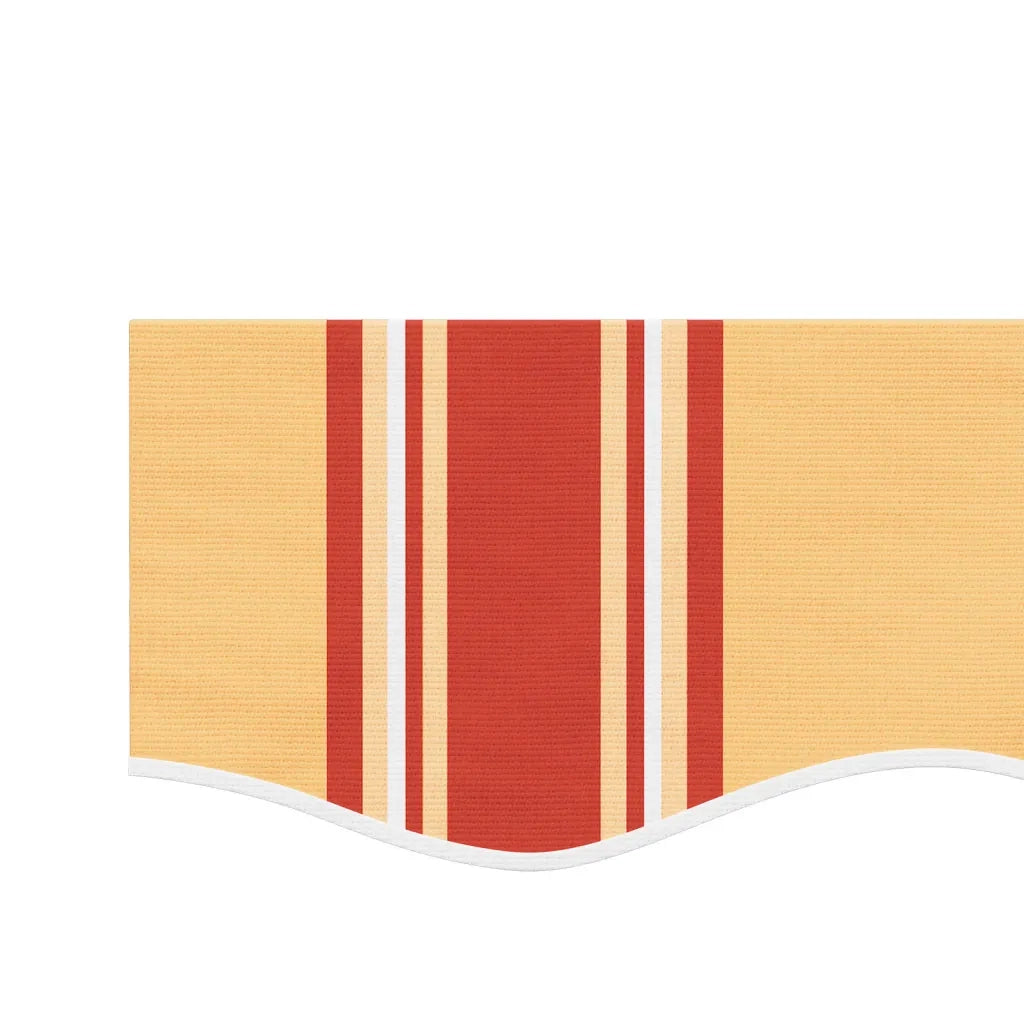 Tessuto Ricambio Mantovana Tenda Righe Giallo e Arancione 4,5 m 367795