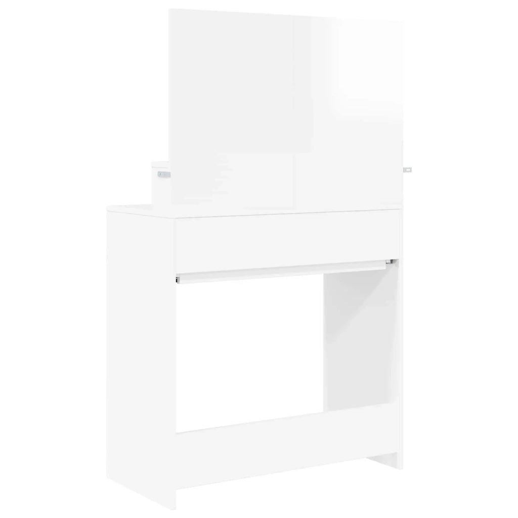 Tavoli da Trucco per Camera da Letto con cassetto Bianco Lucido 888981