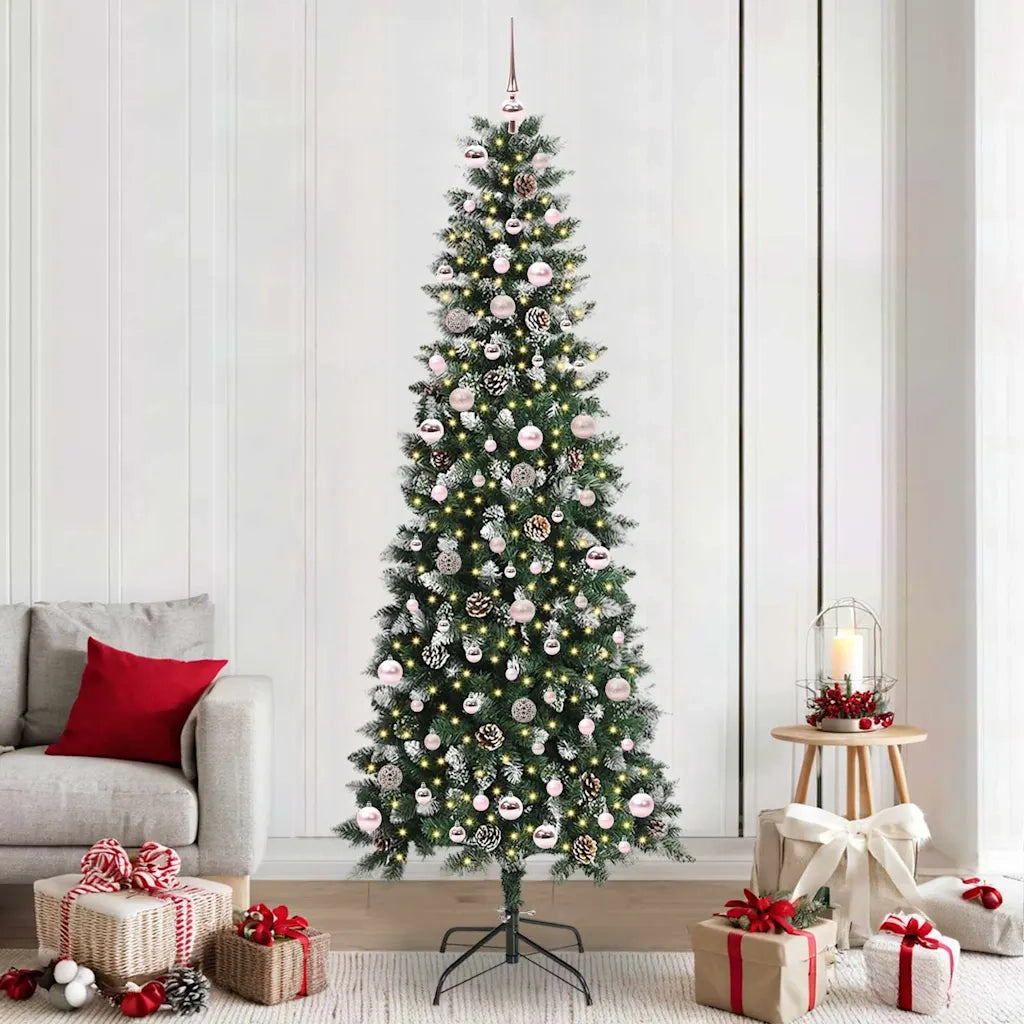 Albero di Natale | Decorazioni natalizie artificiale con 300 LED Verde 240 cm