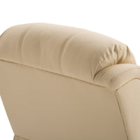 Poltrona Relax Massaggiante e Reclinabile 97x92X104 cm in Similpelle Beige