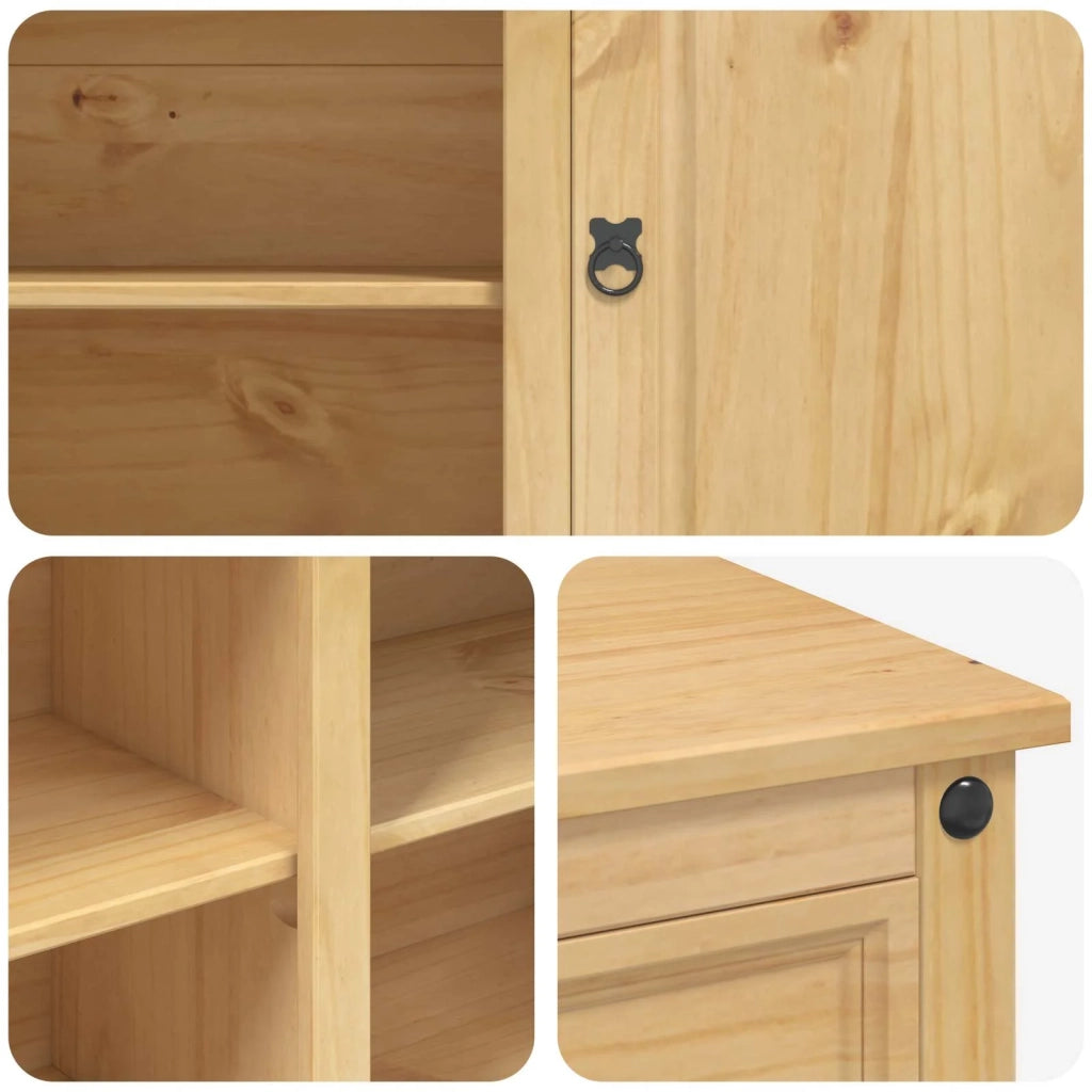 Carrello da Cucina 2 pcs Cera di Miele 112 x 70 x 91,5 cm 3425386