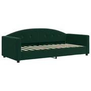 Letto singolo | Letto per adulti | Letto da Giorno Verde Scuro 90x200 cm in Velluto