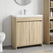 Mobiletto da Bagno Sotto Lavabo Rovere Sonoma 890786