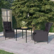 Set da Pranzo da Giardino 3 pz Grigio Scuro 3099655