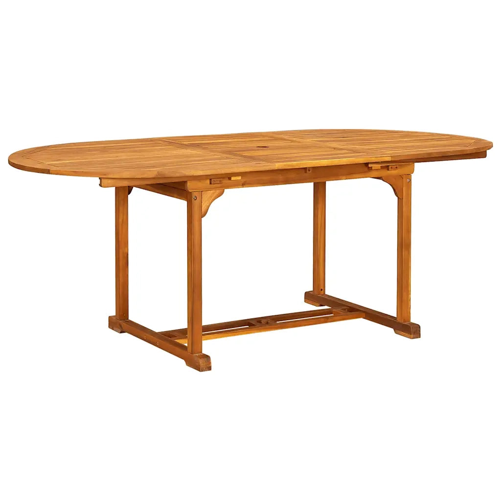 Set Pranzo da Giardino 7pz Legno Massello di Acacia e Textilene