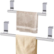 Maniglie in acciaio inossidabile per asciugamani - Maniglie per porte e cassettini con superficie anti-slip - 2 pezzi - Adatti per cucina e bagno