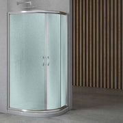 Cabina doccia cromo lucido semicircolare con ante scorrevoli in cristallo temprato *** misure 78-80xh190 cm stampato,...