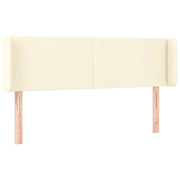 Testiera | Testata ad Orecchio Crema 147x16x78/88 cm in Similpelle