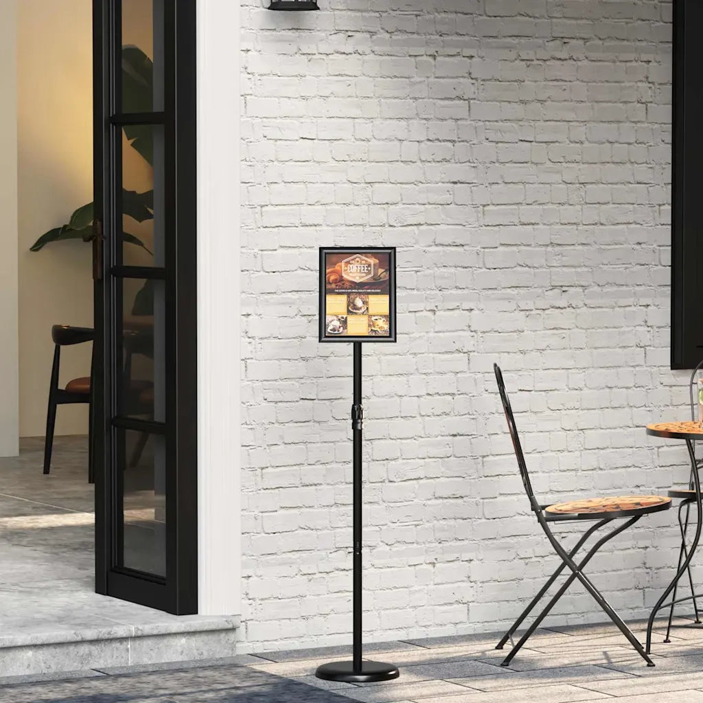 Espositori per Fiere Nero 25 x 25 x 125 cm Alluminio 42025197