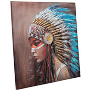 Quadro dipinto a mano con rilievo grigio 100x100x3h