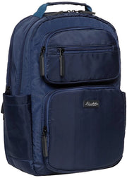 Zaino da viaggio per tempo libero, per donne e uomini, zaino impermeabile, zaino leggero con molti compartimenti per scuola, lavoro e sport, 14L, blu