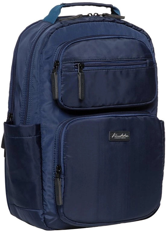 Zaino da viaggio per tempo libero, per donne e uomini, zaino impermeabile, zaino leggero con molti compartimenti per scuola, lavoro e sport, 14L, blu