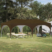 Tenda per feste a pop-up 575 x 288 x 245 cm Tortora