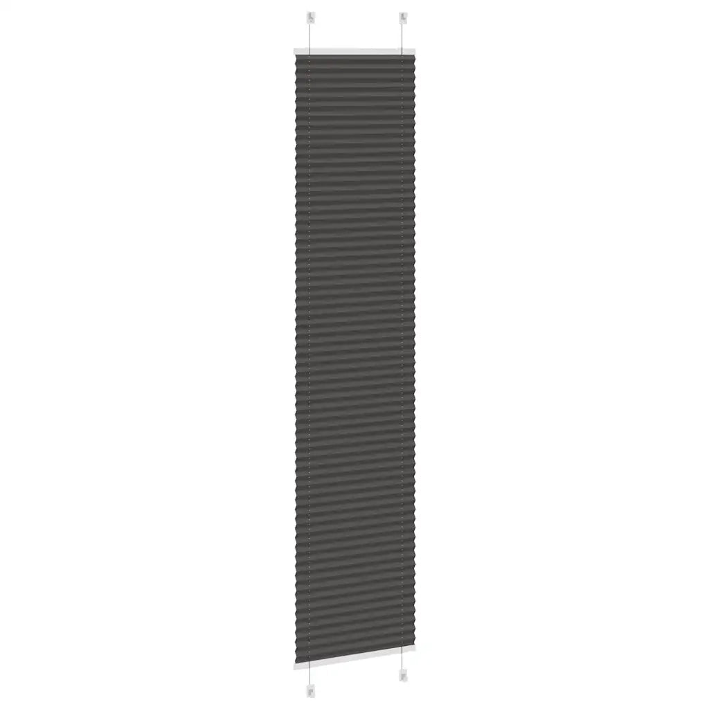 Tenda Plissettata Nera 40x200 cm Larghezza Tessuto 39,4 cm 4015148