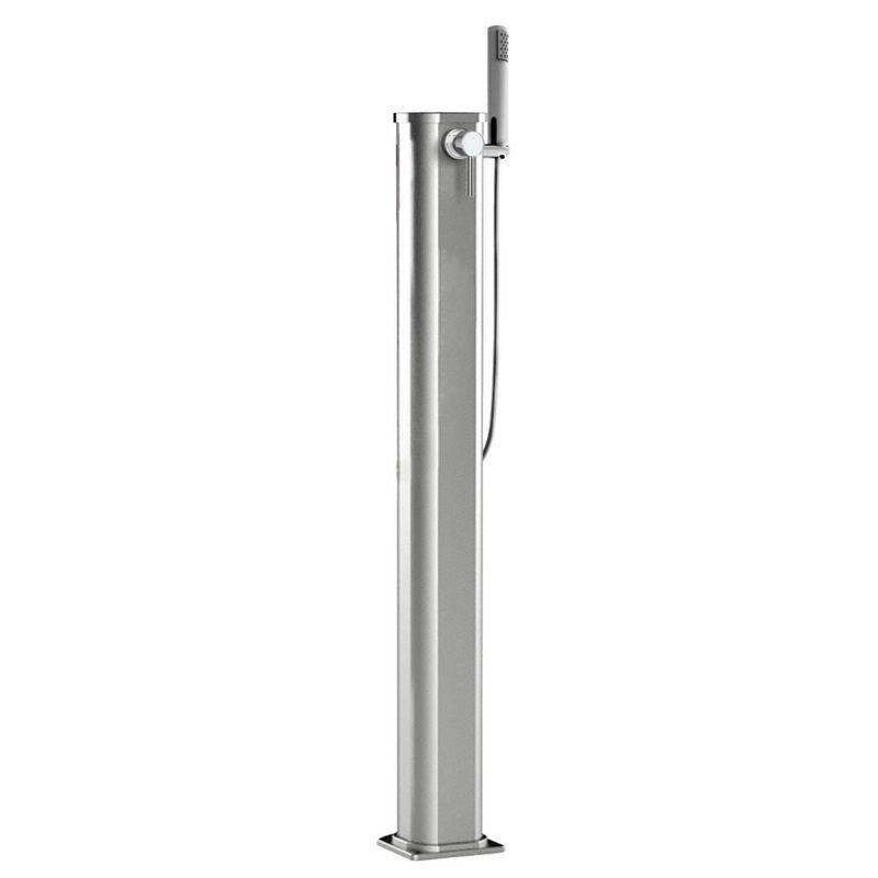 Doccia Solare Jolly Go 17,5 Litri In Alluminio Con Miscelatore E Doccetta Mobile Colore Inox Paint Cv-Jg140/9007