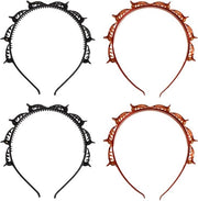 4 capi di spilla capelli a pony doppia - cintura per capelli a twist e clip - cinture per capelli a strati multi con testa vuota - cintura per capelli a spirale con denti e clip - cinture per capelli a spilla per donne