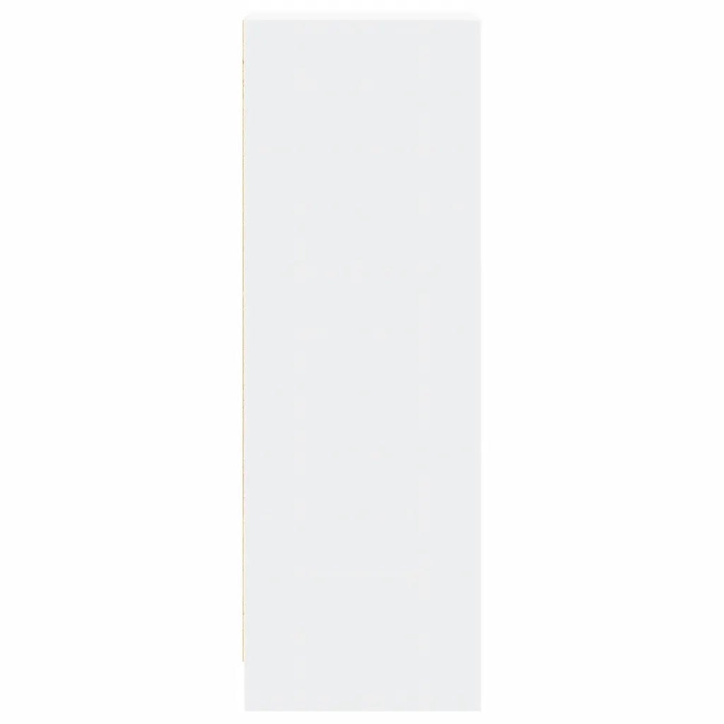 Credenza con LED-Buffet-Armadio da cucina Bianca 42,5x34x100 cm in Legno Multistrato