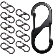 Pacco da 10 - Clip di chiusura a rasoio - Slot per valigia Slot per borsa - Clip di chiusura a rasoio - Sostituto di chiusura a rasoio - Clip di chiusura a rasoio - Adatto per sicurezza di viaggio (40mm)
