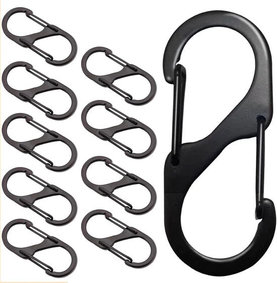 Pacco da 10 - Clip di chiusura a rasoio - Slot per valigia Slot per borsa - Clip di chiusura a rasoio - Sostituto di chiusura a rasoio - Clip di chiusura a rasoio - Adatto per sicurezza di viaggio (40mm)