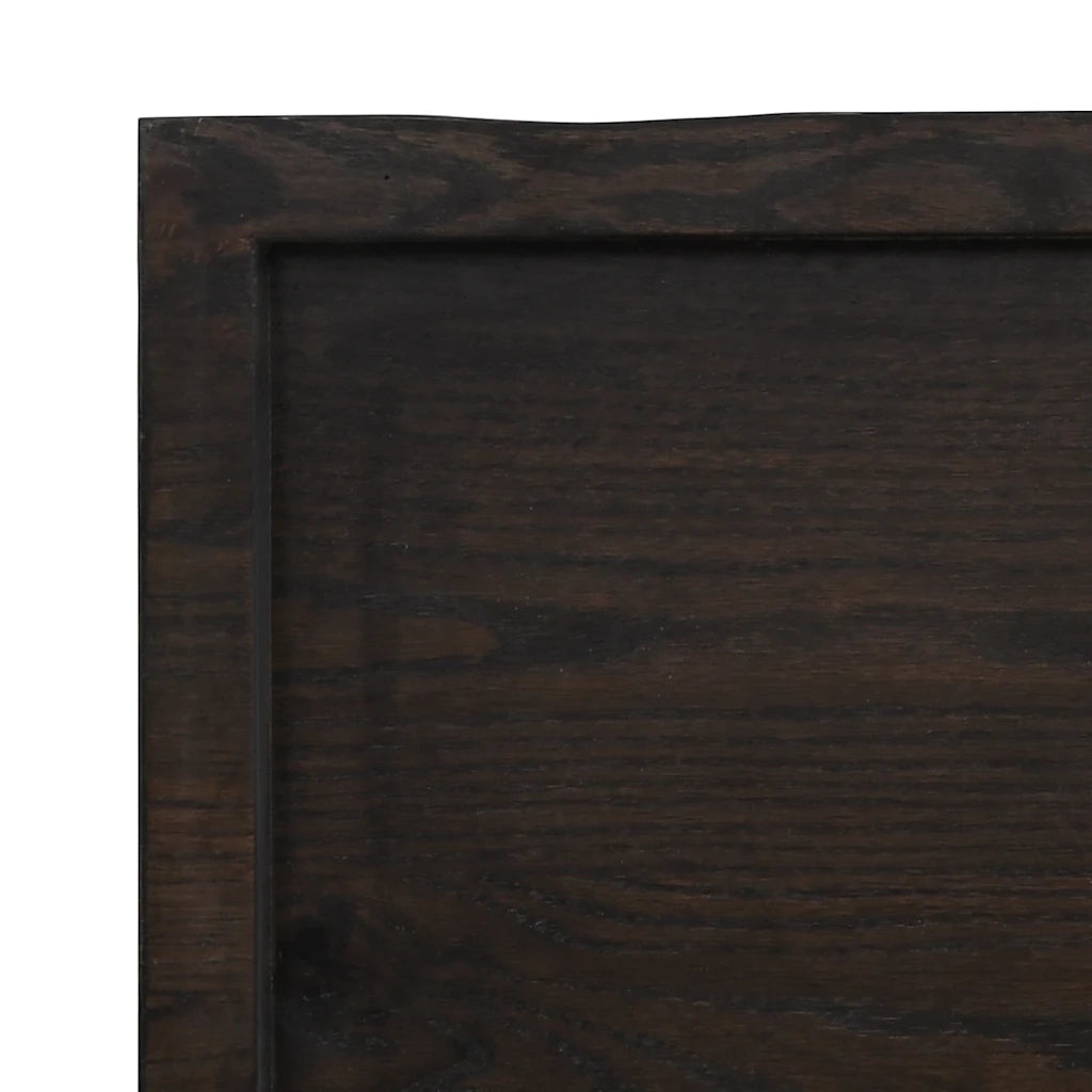 Piano Bagno Marrone Scuro 120x60x(2-6)cm Legno Trattato CFW8451950
