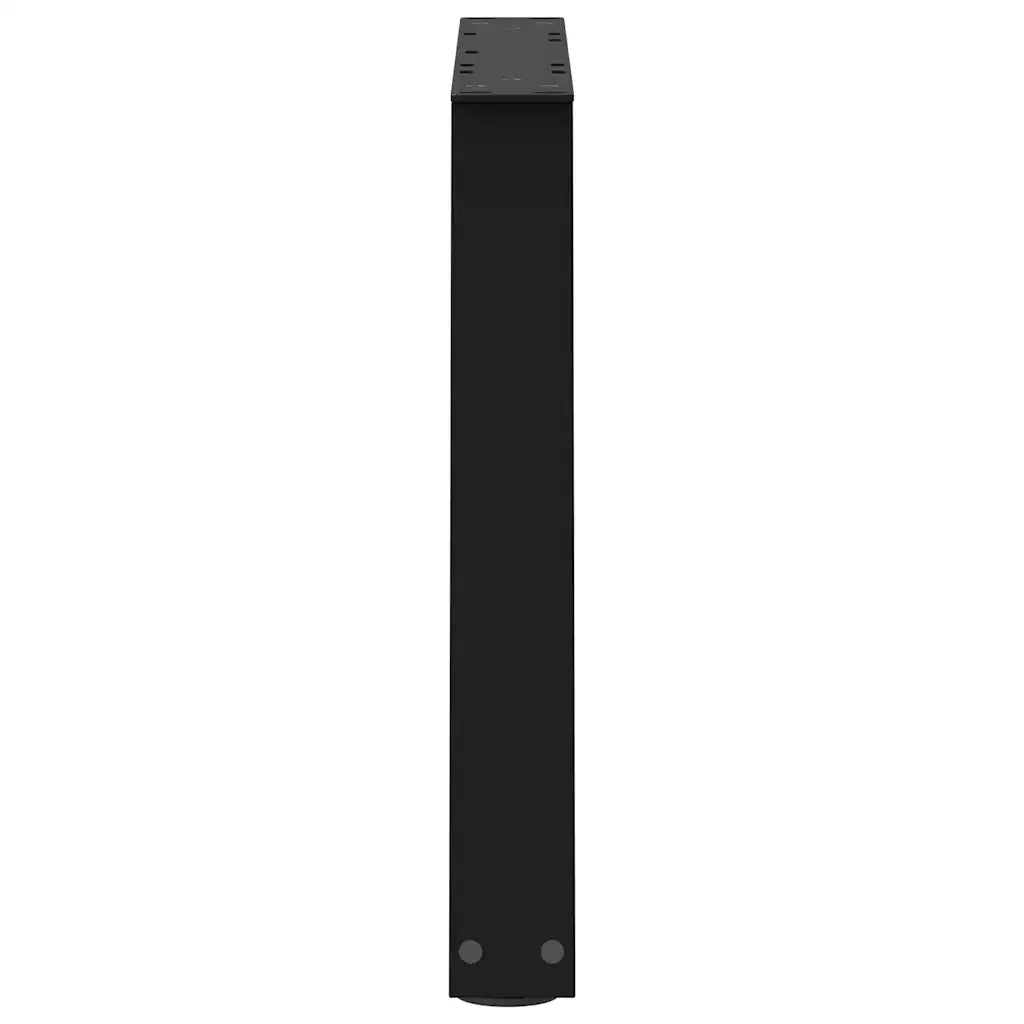 Gambe per Tavolino da CaffÃ¨ a Forma di V 2 pz Nere 70x(42-43,3) cm Acciaio