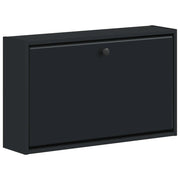 Mobiletto per Scarpe da Muro BREDA 71 x 17 x 43 cm Nero 897506