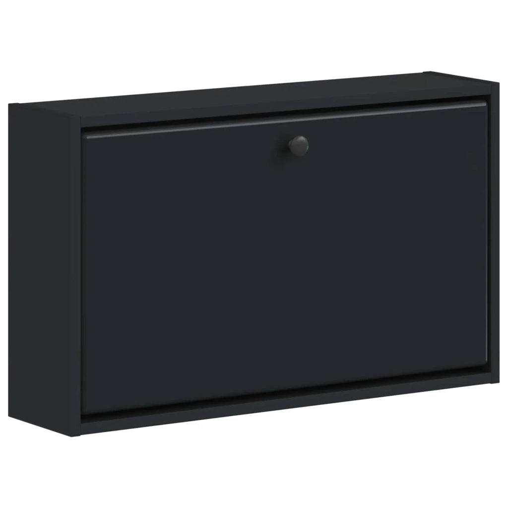 Mobiletto per Scarpe da Muro BREDA 71 x 17 x 43 cm Nero 897506