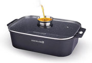 Piastra per biscotti con coperchio aromatico 35 cm - MK-3030, grande formato, rivestimento antiaderente