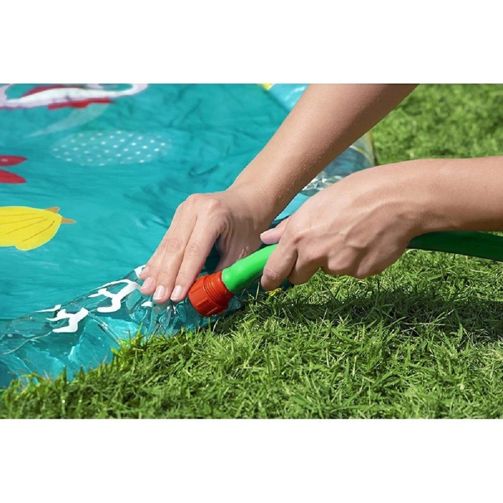 Trade Shop - Tappetino Splash Con Getti D'acqua Effetto Fontana Fondale Marino 165 Cm 52487 -