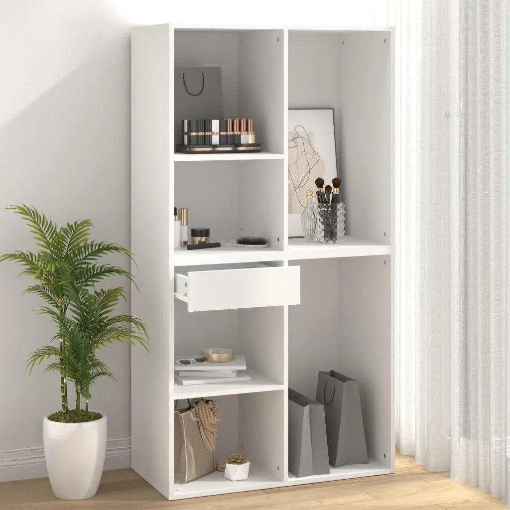 Armadietto per Cosmetici Bianco 80x40x75cm in Legno Multistrato cod mxl 50121