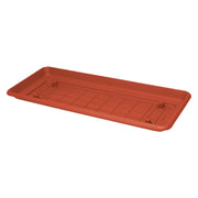 SOTTOVASO PER FIORIERA RETTANGOLARE 'MAXI' cm 60 x 30 - con incavi per predisposizione ruote  - ICS
