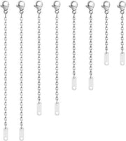 Estensione di 8 pezzi per collana in oro - Estensione di catena in acciaio inossidabile per gioielli DIY - Set di 4 lunghezze