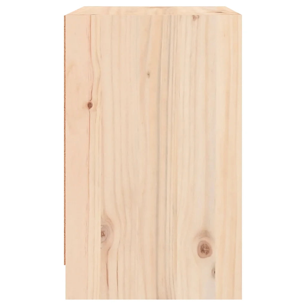 Comodino 40x31x50 cm in Legno Massello di Pino 808123