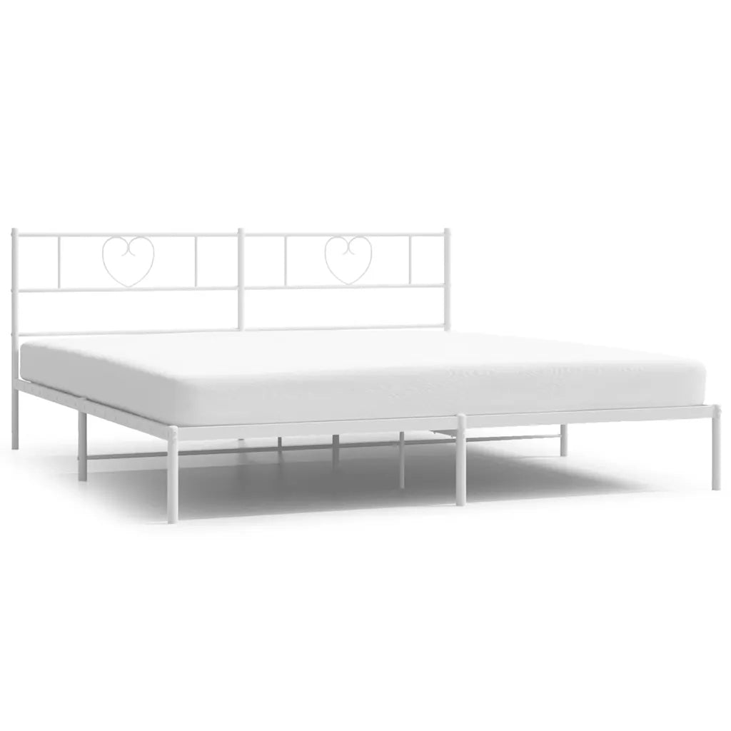 Giroletto con Testiera Metallo Bianco 193x203 cmcod mxl 101278