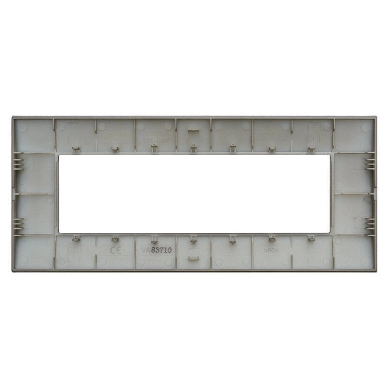 Placca Plastica Serie Venus 7P Colore Bronzo Compatibile Con Vimar Arke