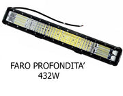 FARO BARRA SUPPLEMENTARE PROFONDITA' AUTO FUORISTRADA 12V 432W 6500K IP68 CAMPER