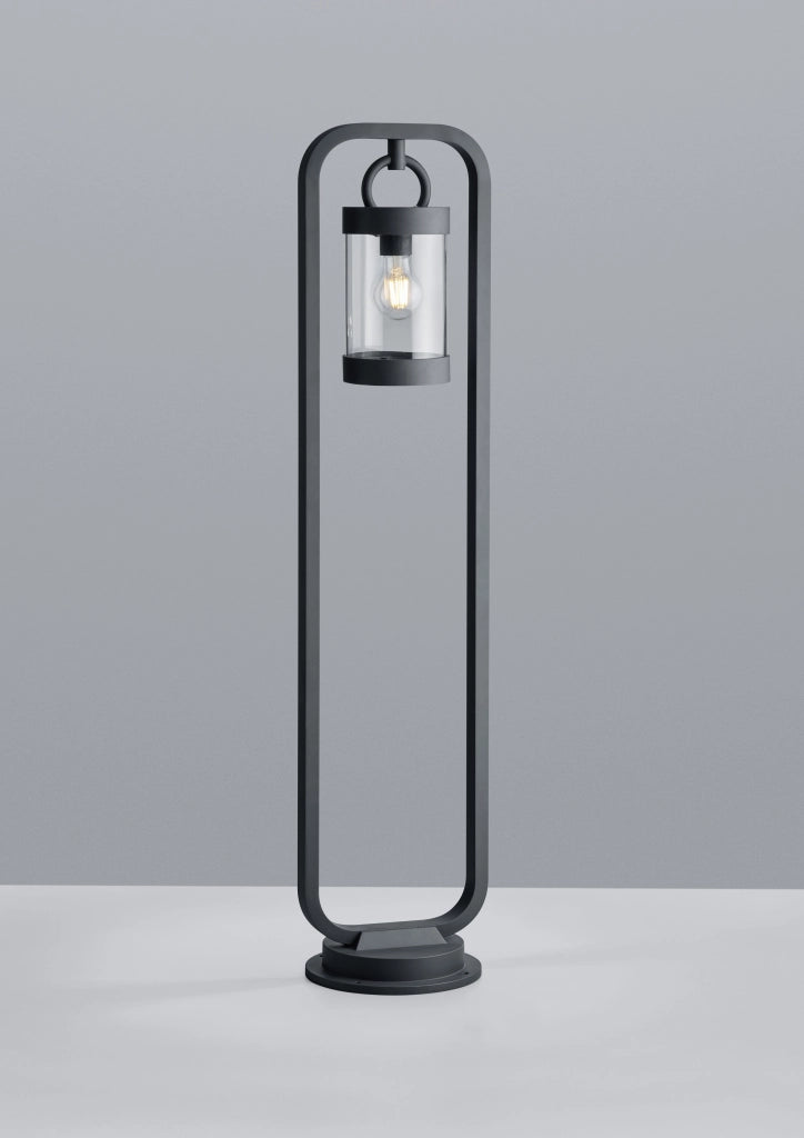 Lampione Esterno Led Giardino Sensore Lanterna Antracite 100cm Sambesi GD Trio
