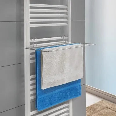 Stendino scalda salviette per termoarredo in acciaio grigio