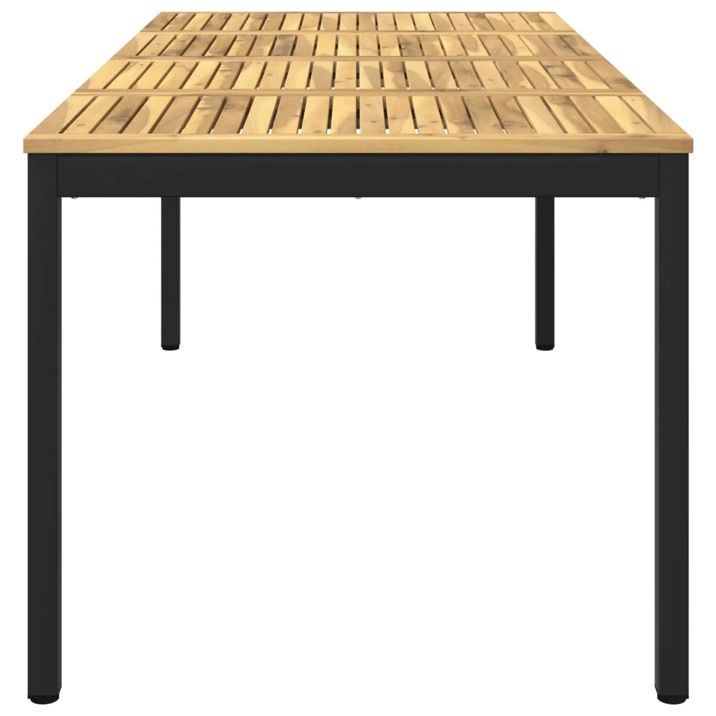 Tavolo da cena da giardino Bianco e Nero 147 x 88,5 x 75 cm 901766