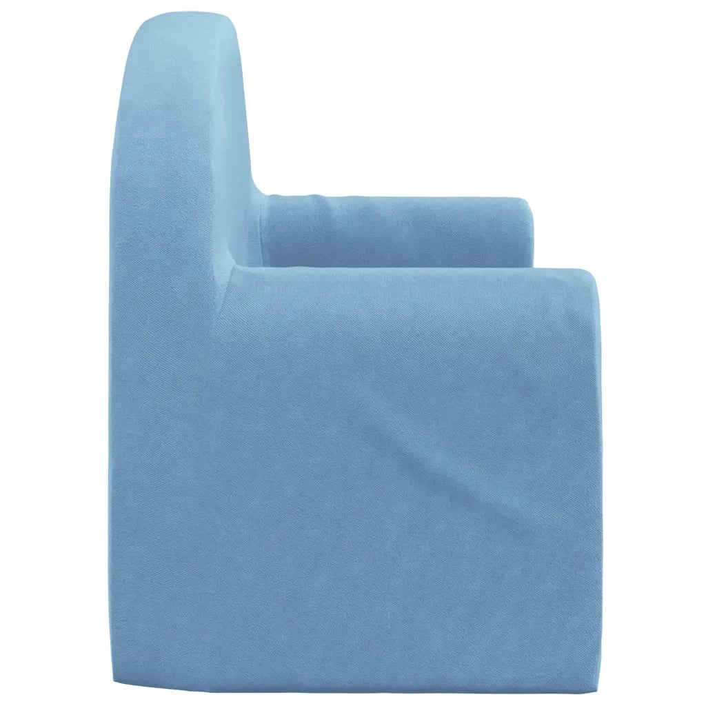 Divano Letto per Bambini a 2 Posti-Sofa Letto-Daybed-Divanetto Blu in Morbido Peluche 629631