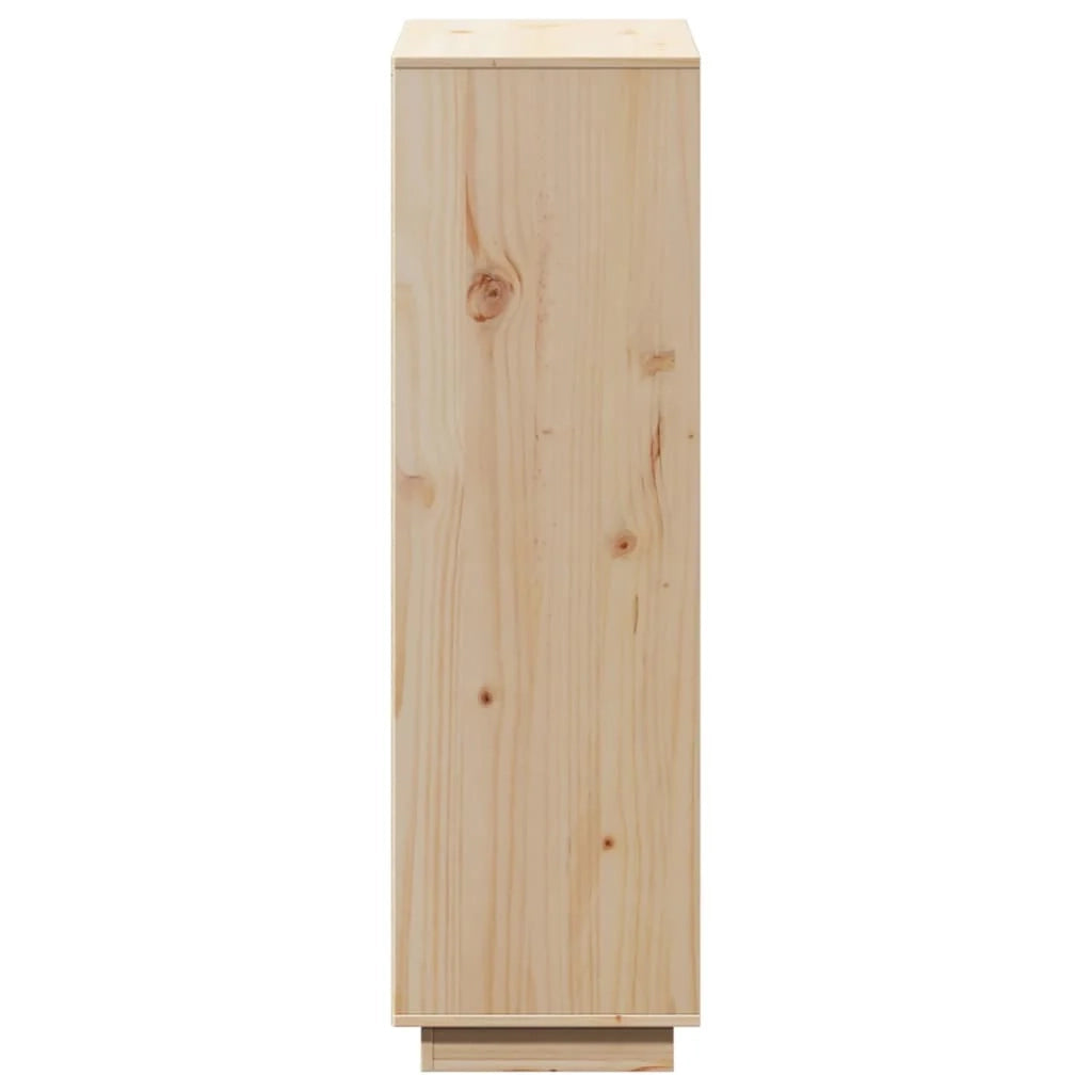 Buffet credenza cassettiera armadio mobile contenitore organizer cucina soggiorno salotto alto 74 x 35 x 117 cm legno di pino massiccio marrone 02_0032195