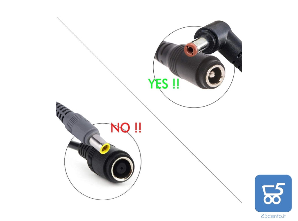 Cavo adattatore Femmina 5,5 mm maschio 10,5 mm per lenovo ThinkPad lunghezza 16 cm