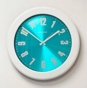 Orologio da Parete in Abs Milleluci Bianco e Celeste 39 cm