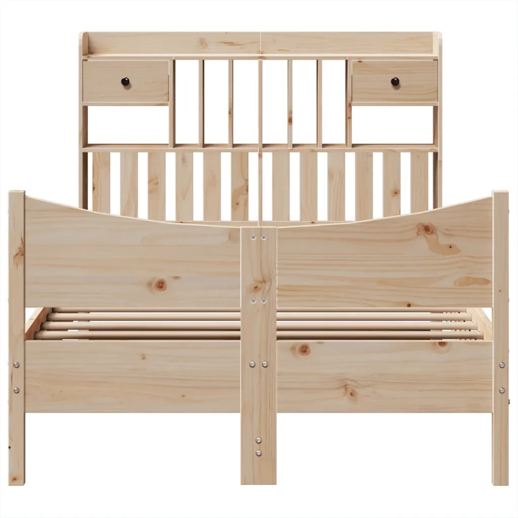 Letto senza Materasso 135x190 cm in Legno Massello di Pino