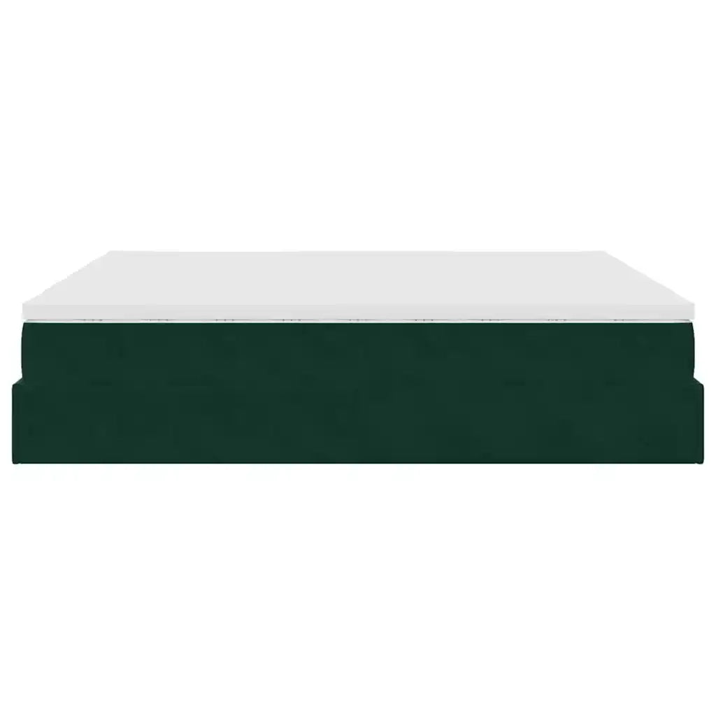 Struttura Letto Pouf con Materassi 160x200 cm Velluto 3311258