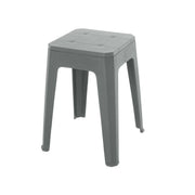 SGABELLO IN POLIPROPILENE 28X28XH46CM GRIGIO.