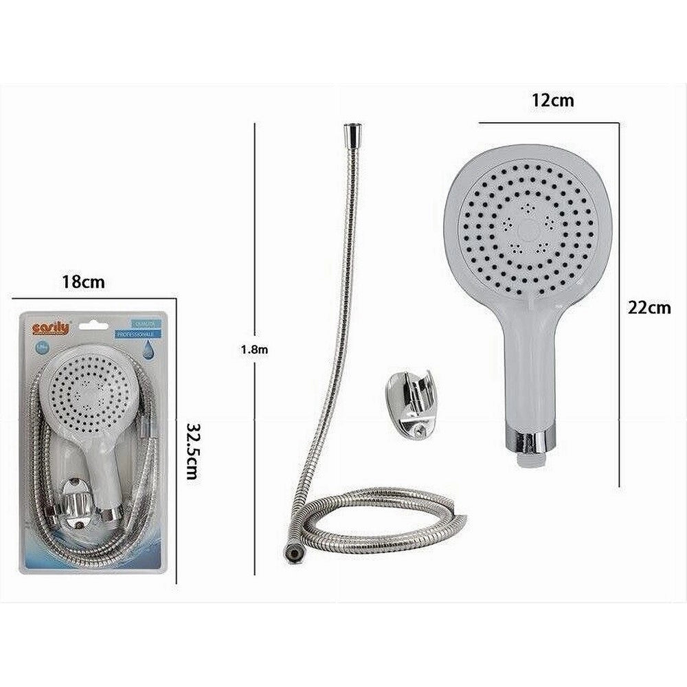 Trade Shop - Kit Doccetta Doccino Multigetto Bagno Soffione Doccia Laccio 1,8 Mt Staffa 69342 -